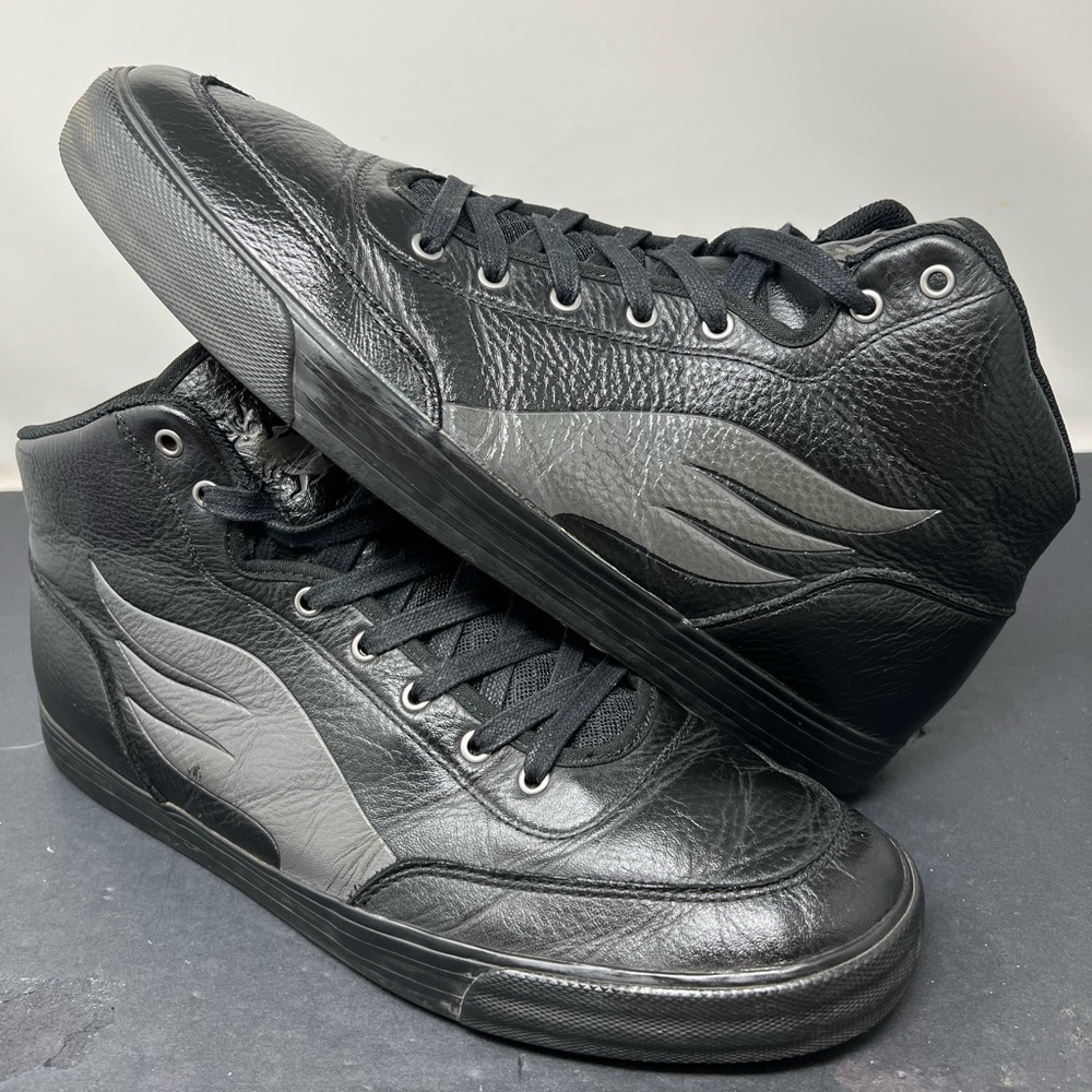 RARE Tweak Rhett & Link Mythical Shoes Skate Men's Size 13 LEATHER sneakers VTG